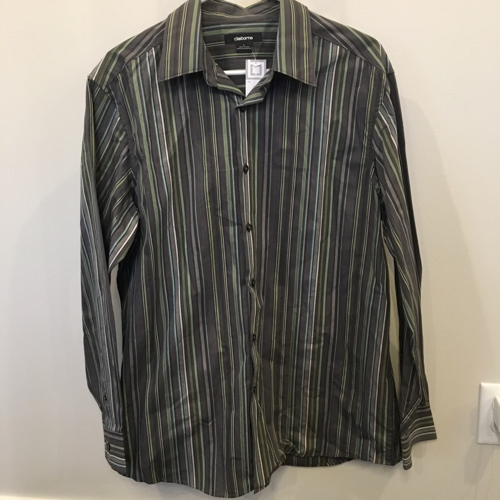 3/$25 Claiborne Long Sleeve Button Down